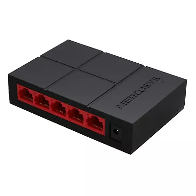 Mercusys 5 Port GIGABIT 1000Mbps Cat5e/Cat6 RJ45 Ethernet Network Desktop Switch • £18.87