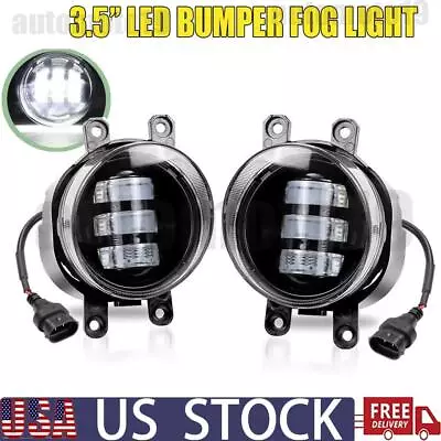 Pair Front LED Fog Lights Kit For Toyota Yaris Camry Corolla Sienna 4Runner RAV4 • $33.85