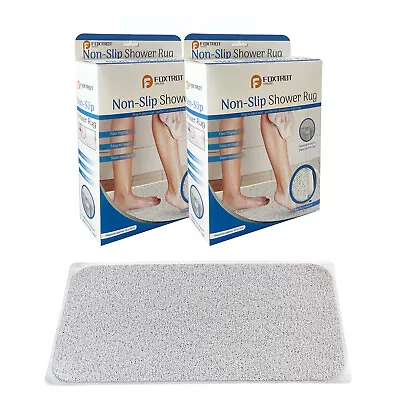 2X Anti Slip Loofah Shower Rug Non Slip Bathroom Bath Mat Carpet Water Drains • $34.95