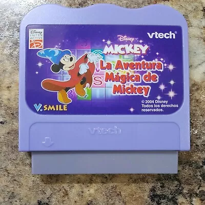 V-Tech Vsmile Disney La Aventura Magica De Mickey Spanish Cartridge Only • $14.99