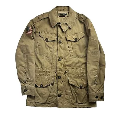 Polo Ralph Lauren Military Field Jacket Army Coat Utility Safari S • £90