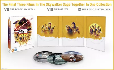 £14.99 • Buy Star Wars Trilogy: Episodes VII, VIII And IX [12] DVD Box Set