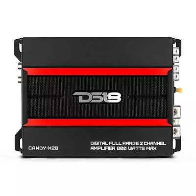 DS18 CANDY-X2B Compact Full-Range Class D 2-Channel Car Amplifier 800 Watts • $110.46