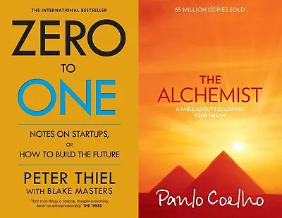$37.89 • Buy Combo Set Of 2 Books(Zero To One By Peter Thiel + The Alchemist By Paulo Coelho)