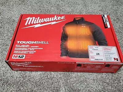 NEW Milwaukee 204B-212X M12 Heated Toughshell Jacket Black 2X Kit CP 3.0 Mens • $250