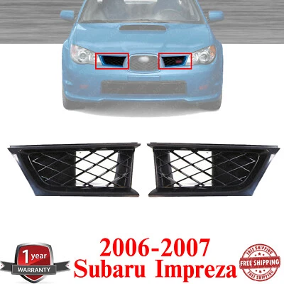 $96.41 • Buy Set Of 2 New Front Bumper Grille Assemblys For 2006-2007 Subaru Impreza