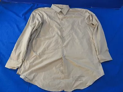 Usmc Marine Corps Khaki Tan Quarter Sleeve Button Up Uniform Shirt 16.5x32 • $23.05