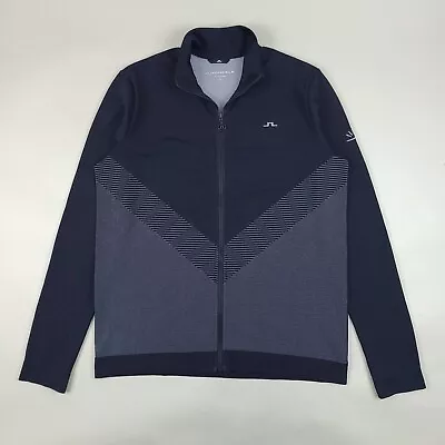 J. Lindeberg Jacket Women's Medium Midlayer Full Zip Golf Blue Geometric • $28.88