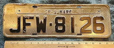 Real Vintage Brazil Brasil License Plate SP Sumaré JFW-8126 JFW8126 USA Seller • $24.99