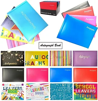 £3.29 • Buy Autograph Signature Leavers Book Sport Hardback Kids School College Adult Plain