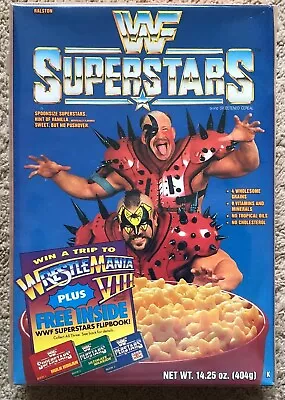 Vintage! 1991 WWF SUPERSTARS Road Warriors!! LoD!! Cereal Box **Wrestlemania!!** • $37.77