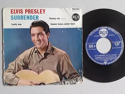 Elvis Presley * Surrender * 1961  French Ep 7  * Rca 86303 • $2.50