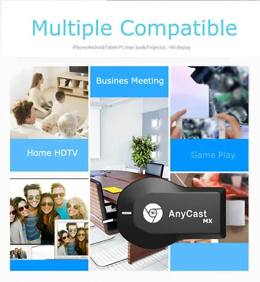 1080P FHD Screen Mirror Cast Miracast AnyCast For IOS IPhone/Android TV Stick US • $16.46