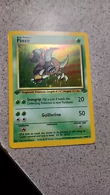 Pokémon TCG Pinsir Jungle 9/64 Holo 1st Edition Holo Rare NM+ • $60