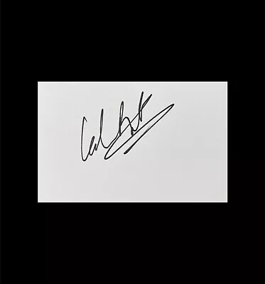 CALUM BEST FOOTBALL **HAND SIGNED** A7 White Card ~ AUTOGRAPHED MAN UNITED • £9.99