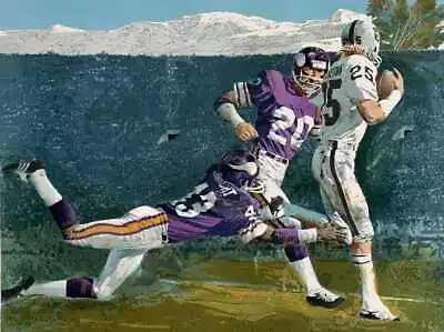 Merv Corning Super Bowl XI - Vikings Vs Raiders Open Edition On Paper • $107.99