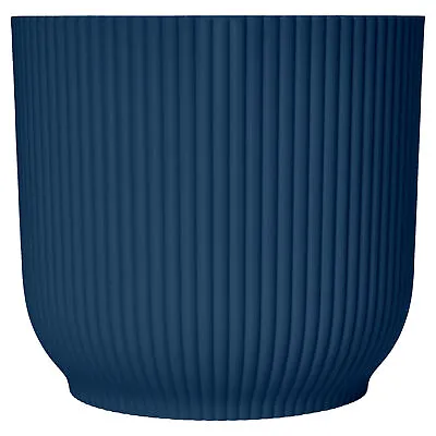 Elho Vibes Fold Round Pot Indoor Plant Pots For House Plants In Deep Blue • £16.99