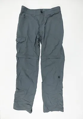 $24.88 • Buy Mountain Hardwear Pants Women's 8 / 40 Gray Convertible Shorts Hiking Active