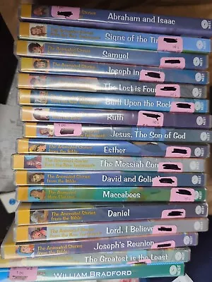 Lot Of 17 Nest Animated Stories From The Bible New Testament + Heroes • $100