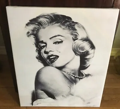 Marilyn Monroe Black And White Canvas Poster Picture Framed 20  X 24  • $33.49