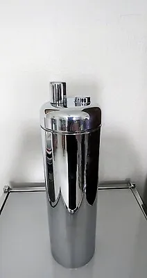 Art Deco Chrome Zephyr Cocktail Shaker William Welden Revere Rome Ny Chase Era • $225