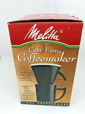 Vintage 1997 MELITTA Single Cup Cafe Euro Coffeemaker New In Box • $24