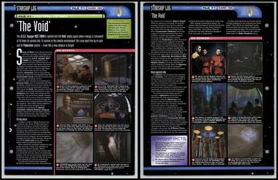 £1.49 • Buy The Void - Voyager - Star Trek Fact File Page