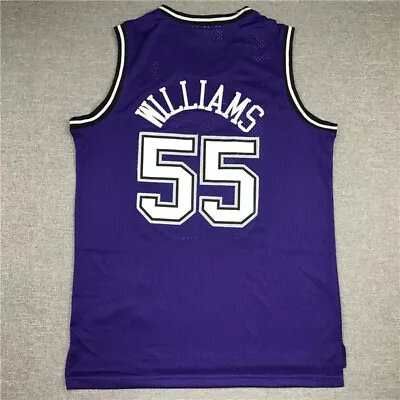 Retro Sacramento All Stitched Jason 55# Williams Basketball Jerseys Kings • $22.99