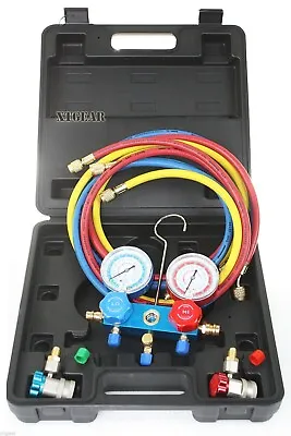 AC Manifold Gauge Set Quick Coupler Air Conditioner Refrigeration R134A R12 R22 • $49