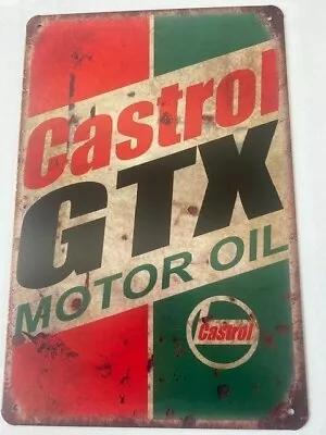 Castrol GTX Tin Sign  - Sent By Australia Post With Tracking (#056) • $13.75