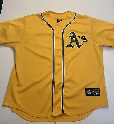 Vintage Mens OAKLAND A's Athletics Jersey #99 Gold Size 2XL MLB Made In USA • $60