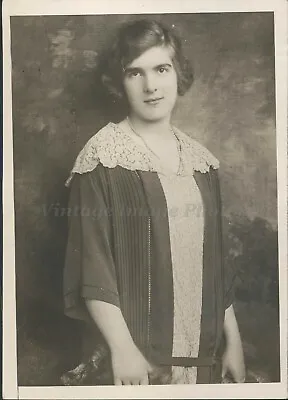 1926 Photo Miss Rhona Tollimarhe Beautiful Woman Fancy Smiling • £24.32