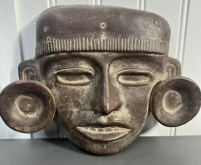 Terracotta/Clay Mexican Aztec Mayan Face Mask • $39