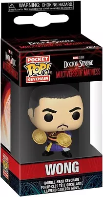 Funko POP! Keychain Marvel: / Wong / Doctor Strange Novelty Keyring /Mini Figure • £7.89