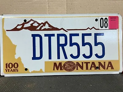 1989 Reissue Montana Centennial License Plate Dtr555 • $3