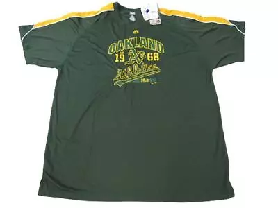 New Oakland Athletics A's Mens Size 2XL Green Majestic Shirt $45 • $14.27