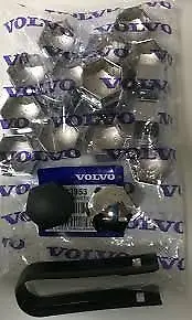 Genuine Volvo Wheel Lug Bolt Nut Cap Chrome Set Of 20 Caps XC90 XC60 31471082 • $44.97