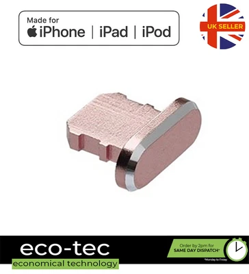 £1.80 • Buy Metal Charging Port Anti Dust Cover Plug For IPhone 14 13 12 11 SE XR XS 8 7 6 5