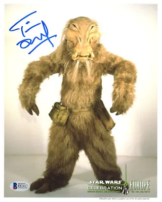 TIM DRY SIGNED AUTOGRAPHED 8x10 PHOTO J'QUILLE STAR WARS OPX RARE BECKETT BAS • £82.04