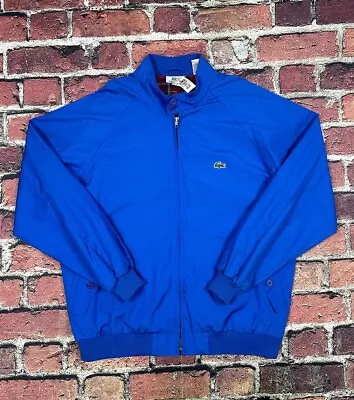 Vintage Lacoste Fairway Jacket Lightweight Full Zip Men’s XL Bomber 80s NEW • $74.99