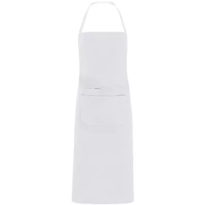 Premium Cotton Chefs Apron Barber Butchers Kitchen Cooks Apron Two Front Pockets • £2.49