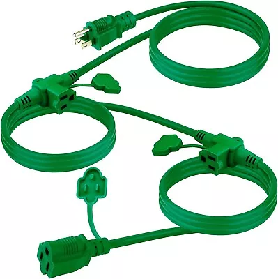 Outdoor Extension Cord Weatherproof Multiple Outlets Wire For Landscaping Light • $35.99