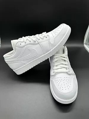 Nike Air Jordan 1 Low Bulls Triple White - 46(Eu) New US 12 Bred Space Jam • £161.72