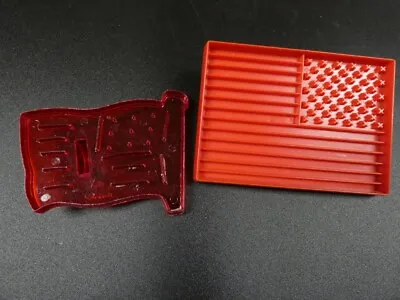 Vintage Fourth Of July 4th Plastic Cookie Cutter Flag Lot Tupperware HRM • $6