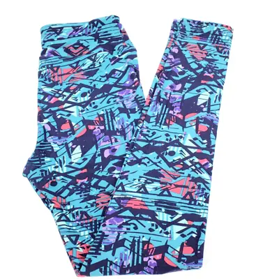 LuLaRoe Multi-Color Abstract Pattern Leggings Size OS One Size • $13.75