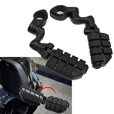 1 1/4  1.25  Long Angle Adjustable Highway Foot Pegs Peg Mount Kit For Harley US • $59.99