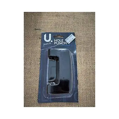  U Punch 2 Hole Punch For Paper Metal Home Office School Work Filing Stationery • £6.64