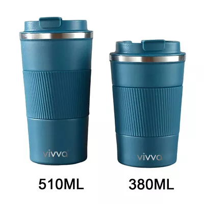 Vivva Insulated Coffee Mug Cup Thermal Stainless Steel Flask Vacuum Thermos • $15.76
