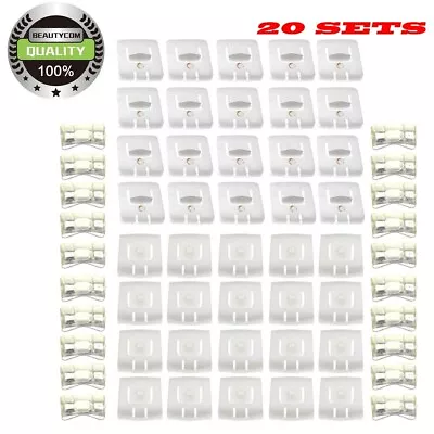 Newly 20 X Seat Rail Runner Clip Slider Guide Piece For VW MK1-MK3 Golf Corrado • $10.63