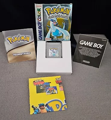 Pokémon Silver Version Genuine Nintendo Gameboy Color Complete In Box  PAL UK  • £174.99